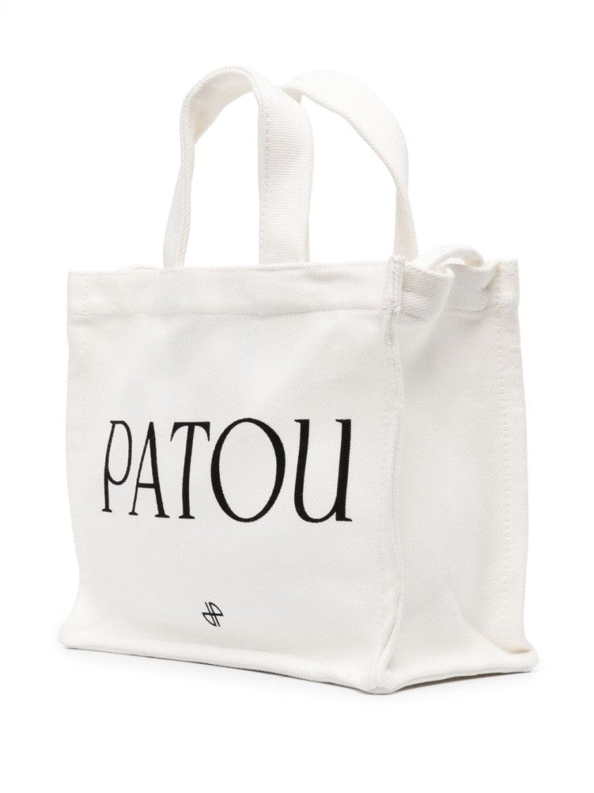 Patou Logo-Print Canvas Tote Bag