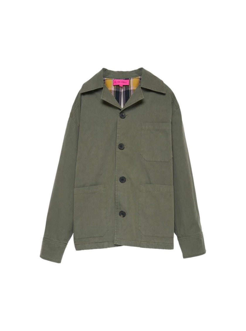 The Elder Statesman Workwear Chore Coat New Olive