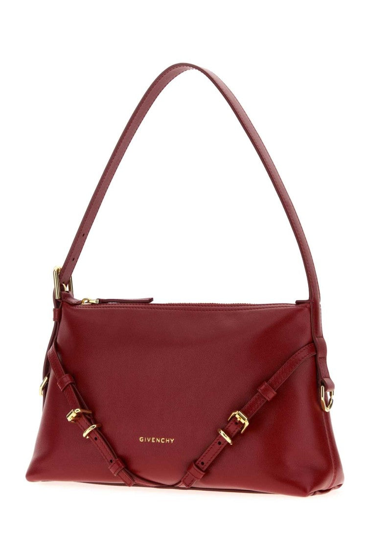 Givenchy Red Leather Mini Voyou Shoulder Bag