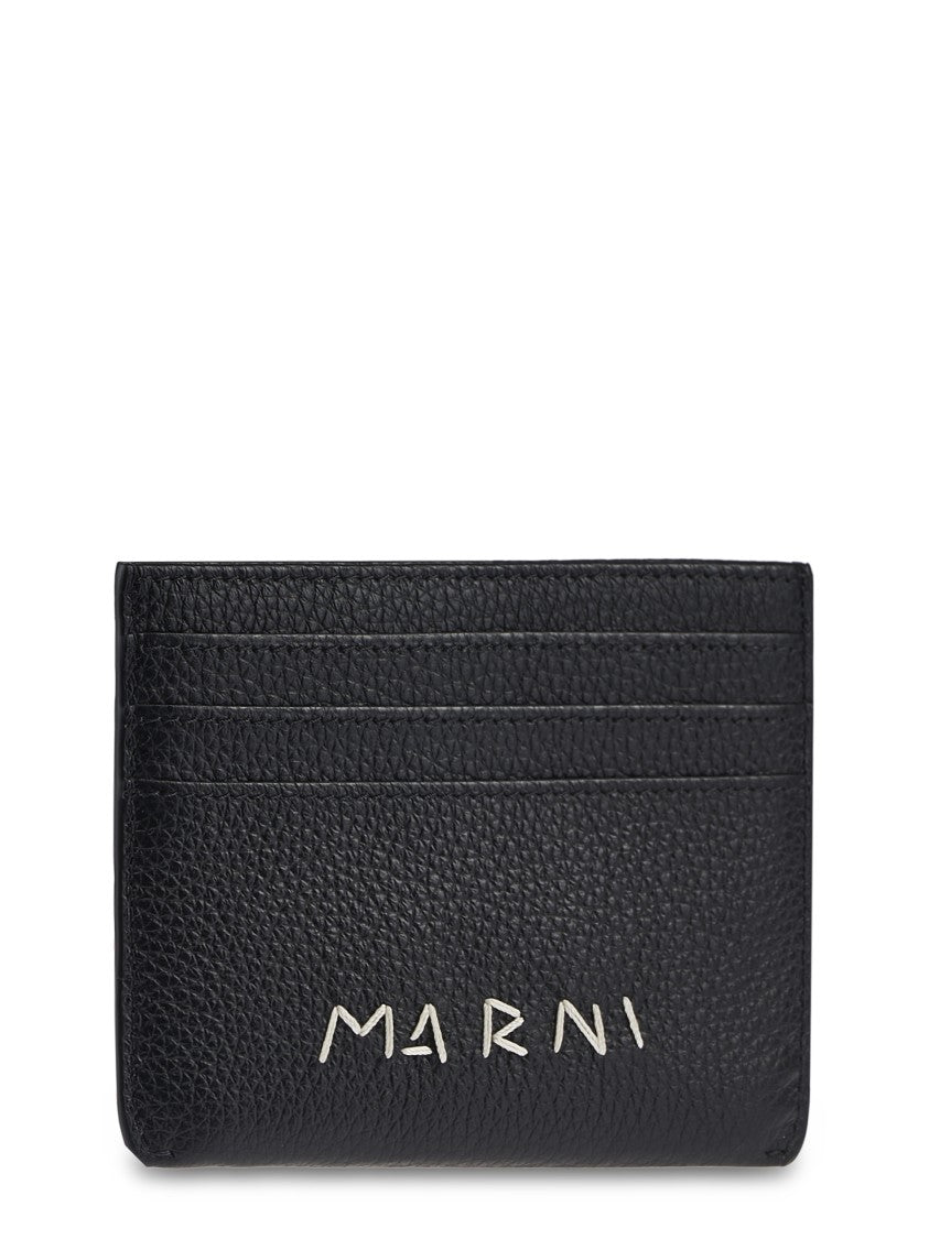 Marni Textured Leather Cardholder Wallet