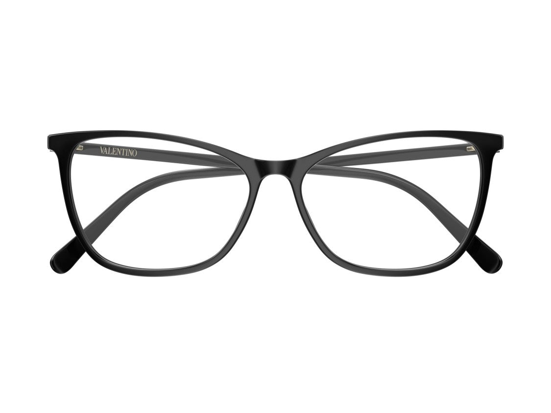 Valentino Gold Black Vg0024o Glossy Cat-Eye Eyeglasses