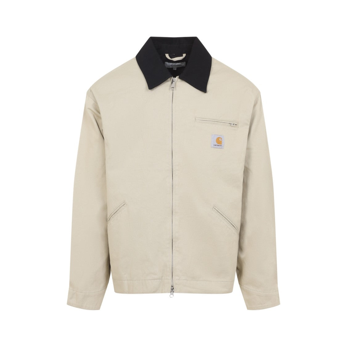 Carhartt Wip Light Beige Jacket With Black Collar