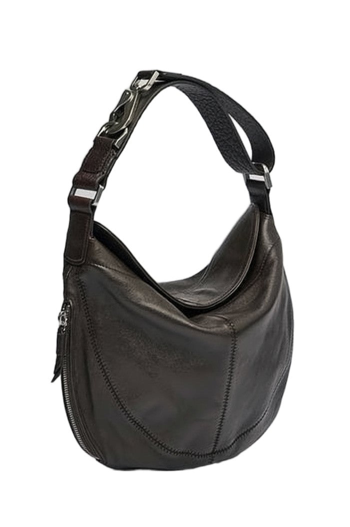 Lemaire Crescent-Shaped Suede And Calf Leather Tote Bag
