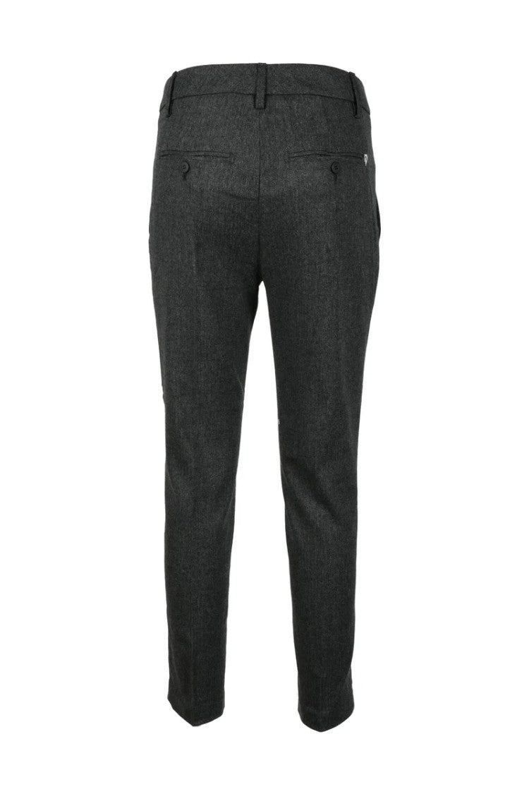 Dondup Wool Blend Stretch Pants - Grey