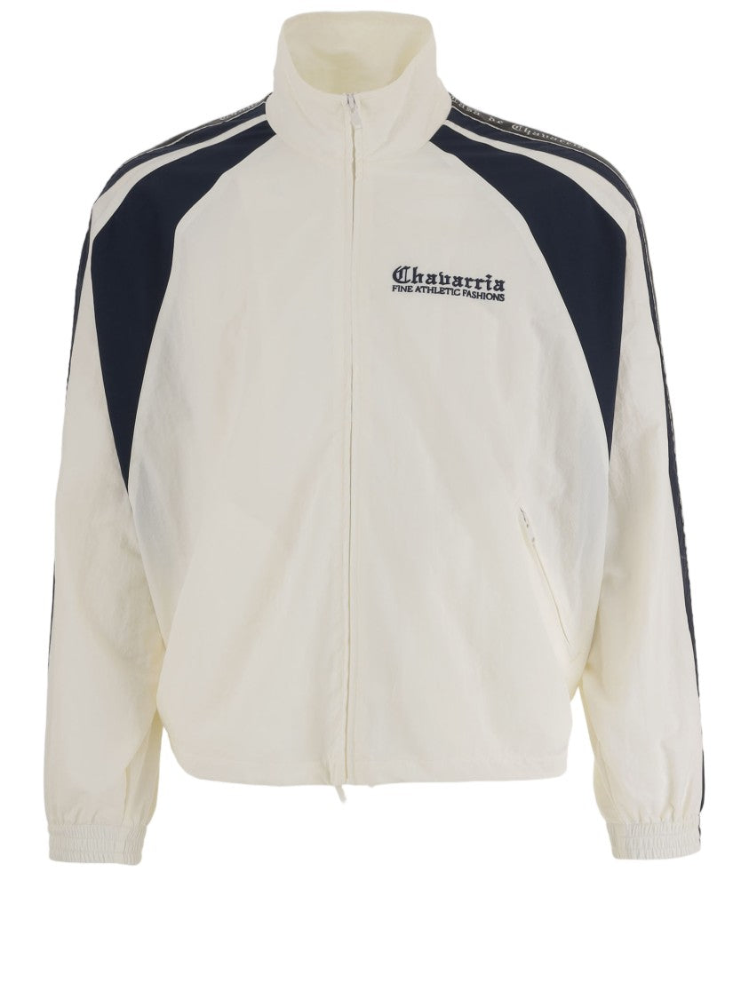 Willy Chavarria High-Collar Nylon Jacket With Logo Accents