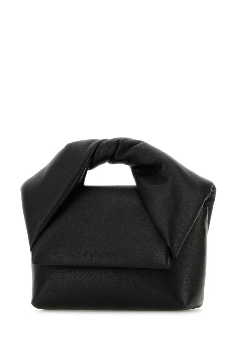 J. W. Anderson Black Leather Small Twister Handbag