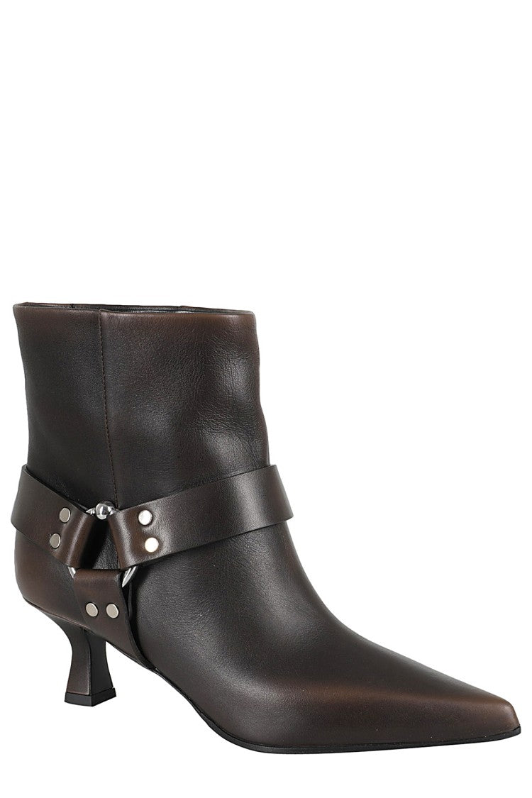 3Juin Pointed Toe Ankle Boot With Strap Detail