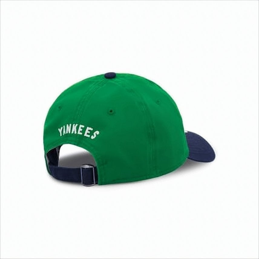 Polo Ralph Lauren Structured Green Baseball Cap With Navy Brim