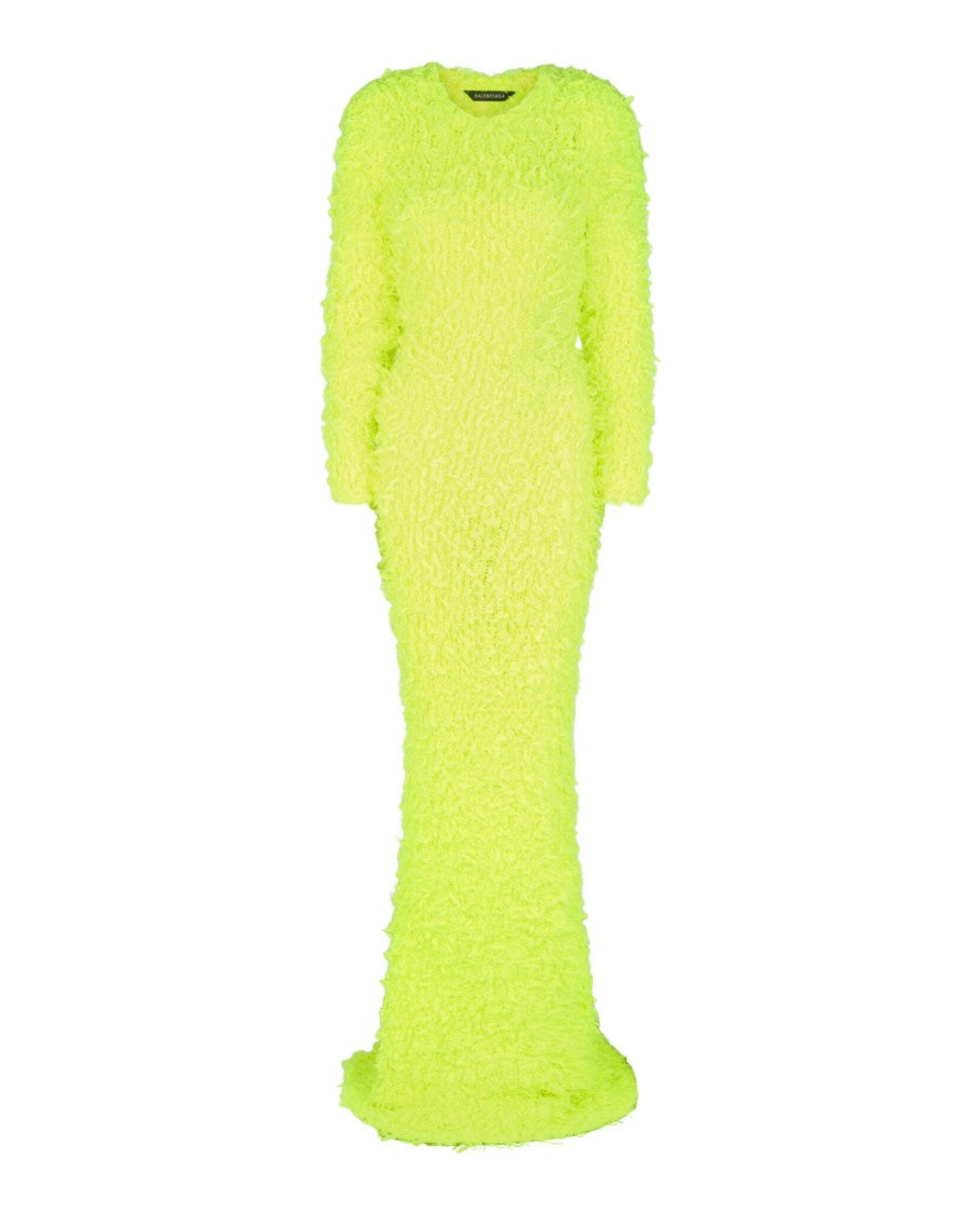 Balenciaga Fluffy Maxi Dress