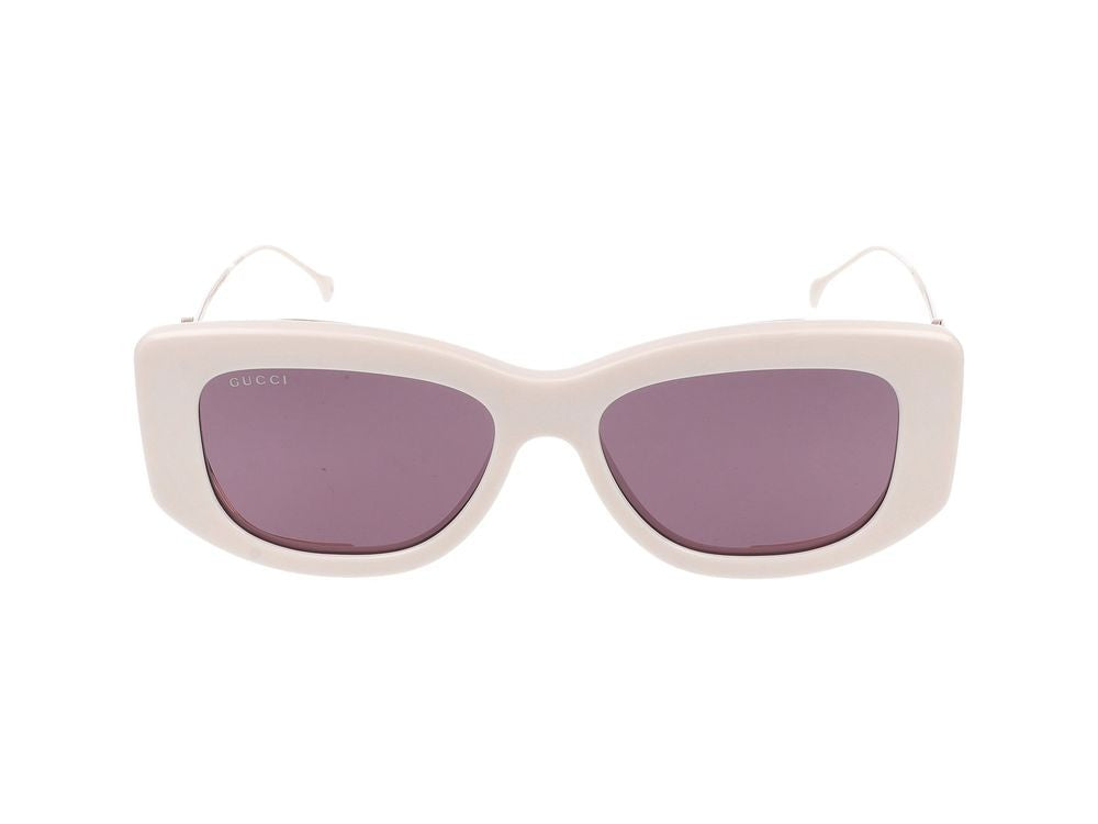 Gucci Sunglasses Gg1566s 003 Ivory Gold Violet 55/17/120