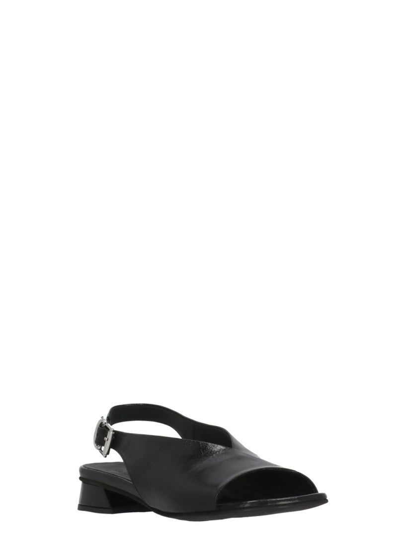 Poeve Black Christin Rear Strap Flats