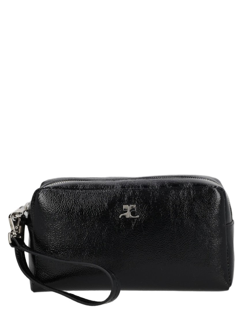 Courrèges Glossy Varnished Cow Leather Beauty Case By Courrèges