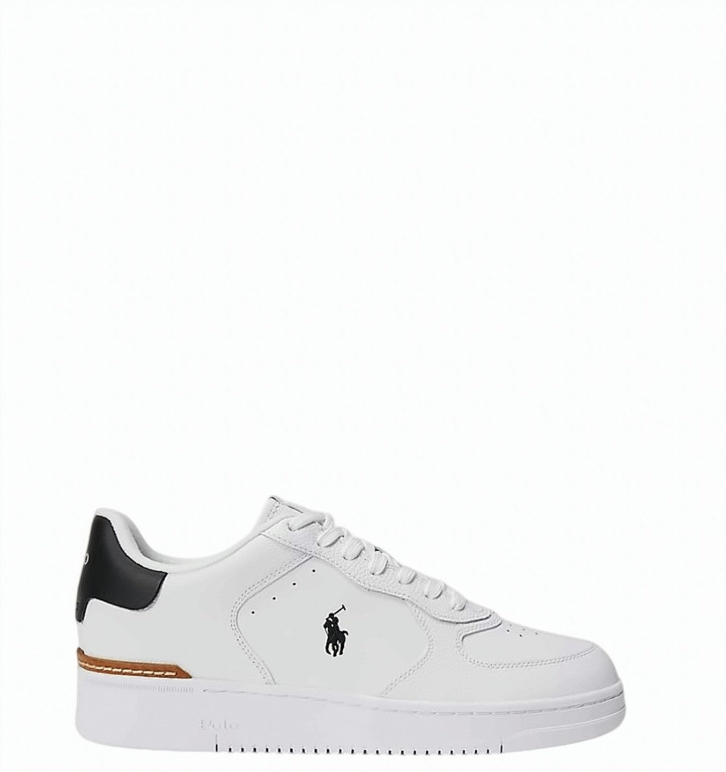 Polo Ralph Lauren White Navy Masters Low Top Sneakers