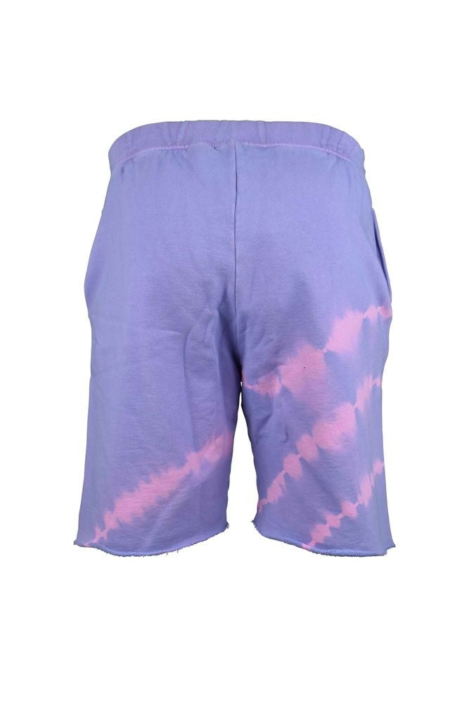 Aries Purple Tie-Dye Shorts With Elastic Waistband