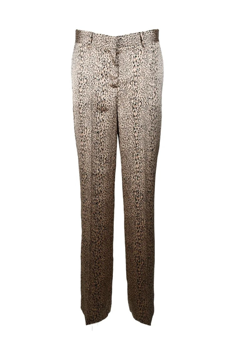 Twin-Set Satin Trousers - Brown/Beige