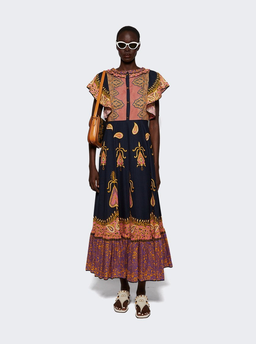 Valentino Plaster Caster Goatskin Thong Sandal Ivory