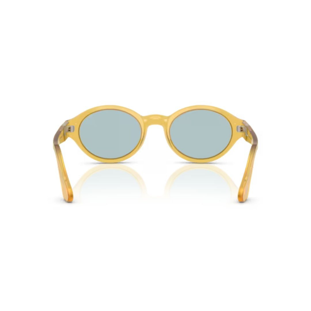 Persol 0Po3378s Translucent Yellow Acetate Oval Sunglasses