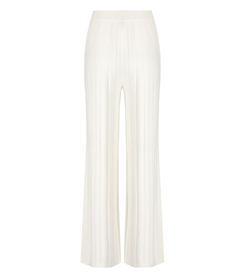 Max Mara Tema White Knitted Pants