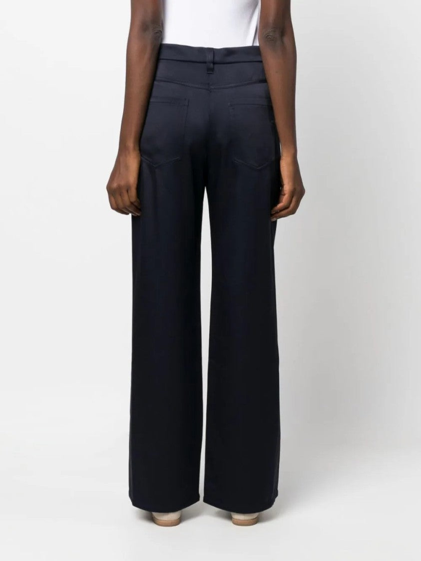 Brunello Cucinelli Wide-Leg Black Pants