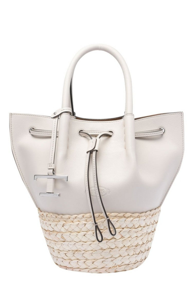 Tod's Structured White Bag With Clean Minimalist Design