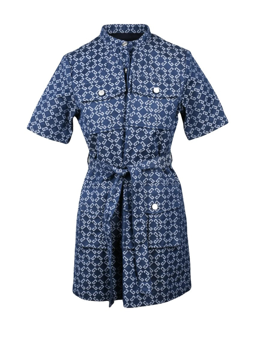 Givenchy Denim Shirt Dress - Blue