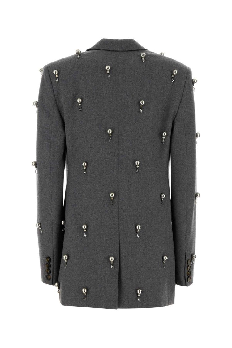 Stella Mccartney Grey Wool Blazer