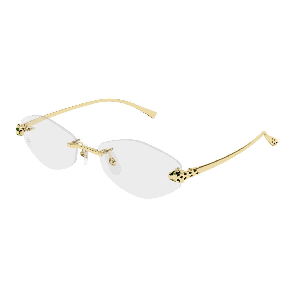 Cartier Ct0637o Gold Metal Rimless Eyeglasses