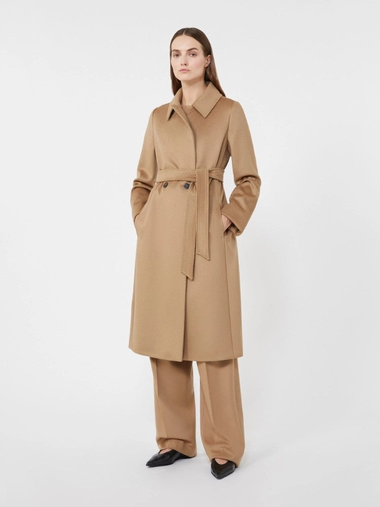 Max Mara Camel-Toned Virgin Wool Bcollage Coat