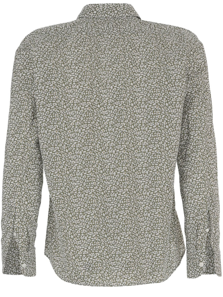 Gherardi Linen Shirt With All-Over Floral Print