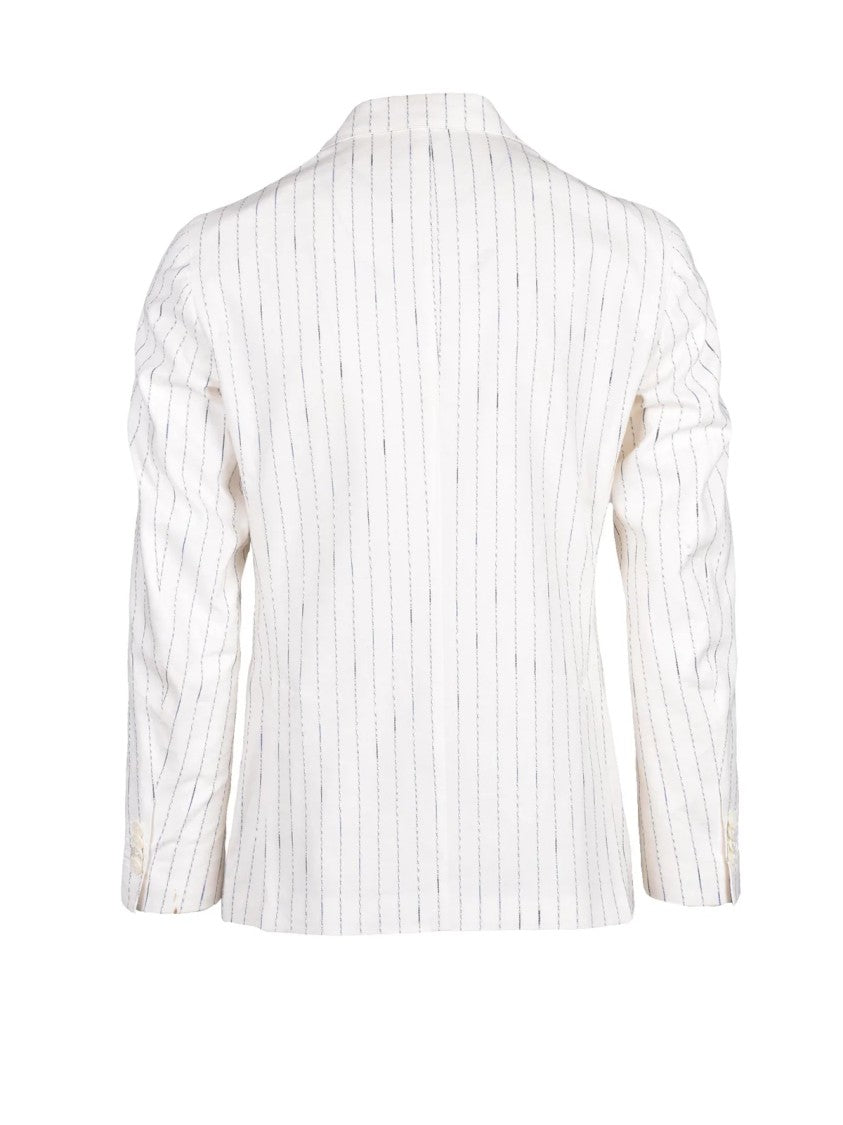 Luigi Bianchi Double-Breasted Jacket - White