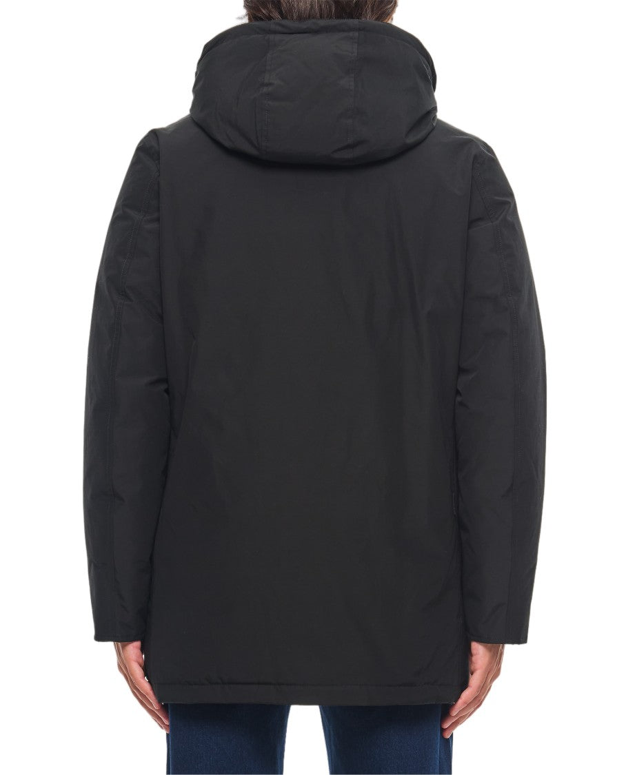 Woolrich Black Artic Hooded Multi-Pocket Parka