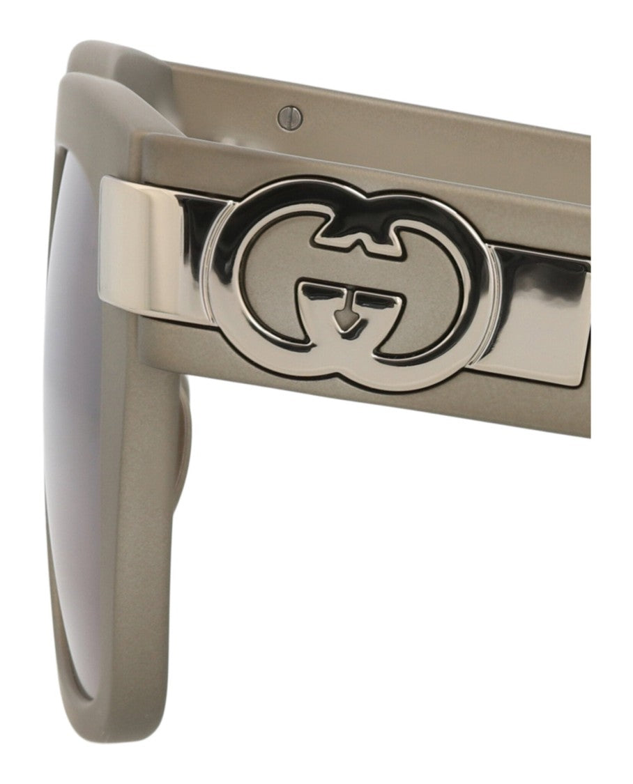 Gucci Square-Frame Injection Sunglasses
