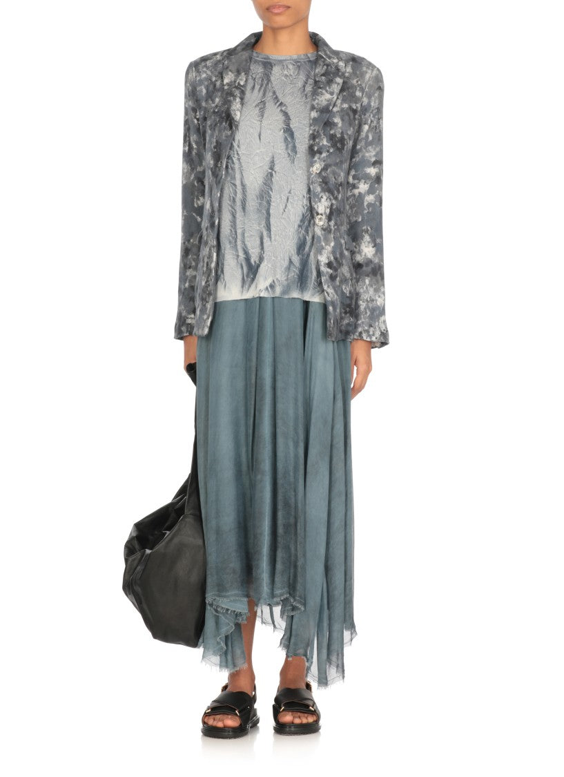 Avant Toi Blue Silk Blend T-Shirt