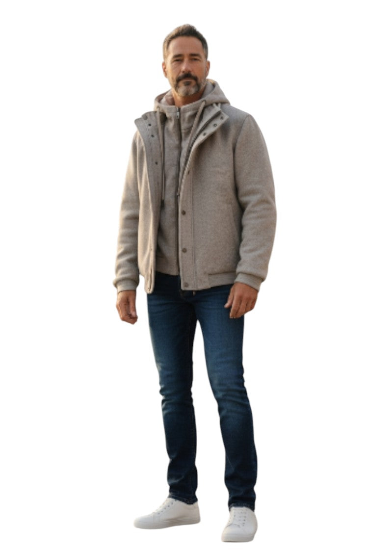 Siviglia Convertible Jacket With Removable Hood
