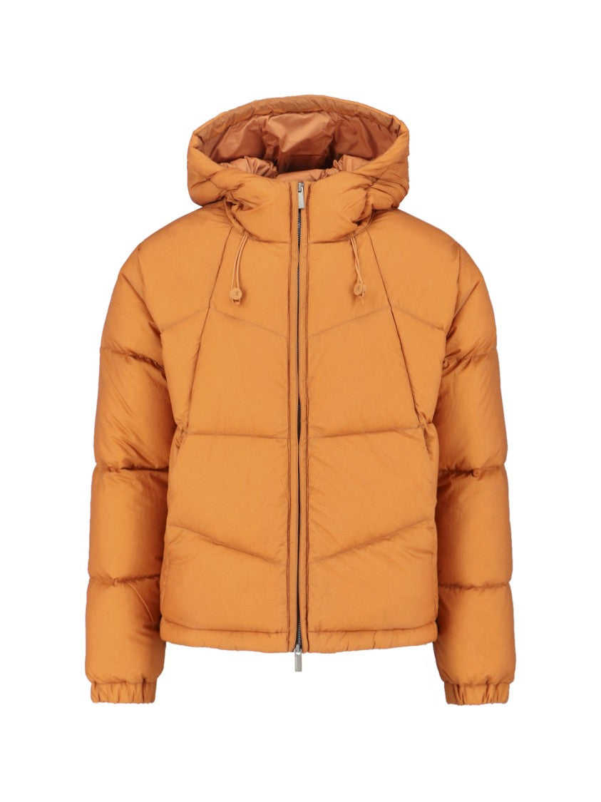 K-Way Classic Orange Casual Jacket With High Collar