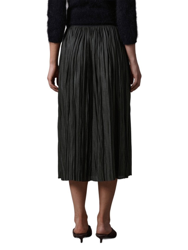 Roberto Collina Green Midi Pleated Skirt