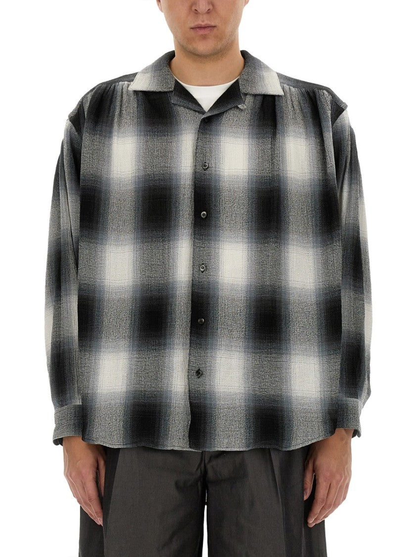 Aïe Plaid Cotton Shirt With Classic Collar