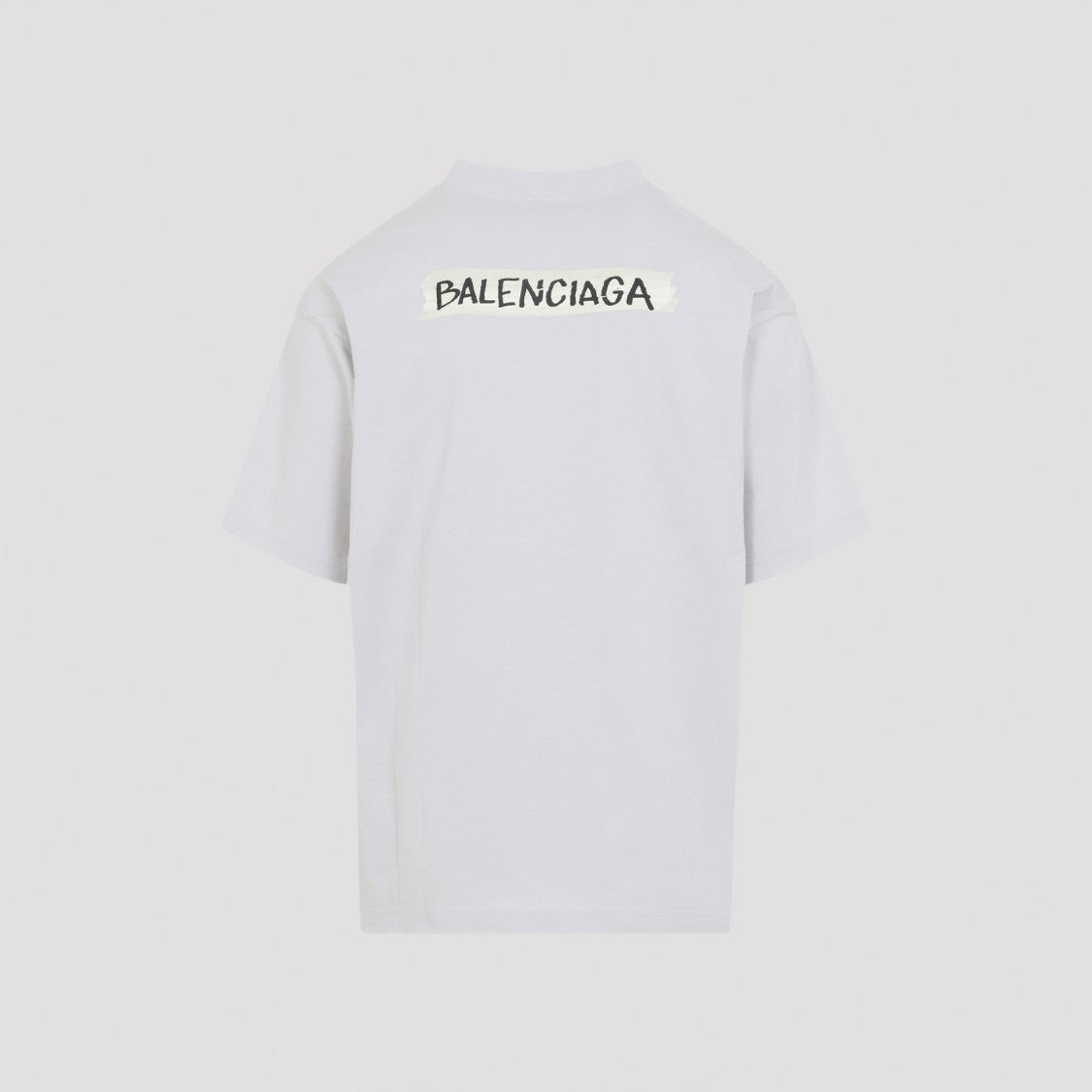 Balenciaga Dirty White Cotton Medium Fit T-Shirt