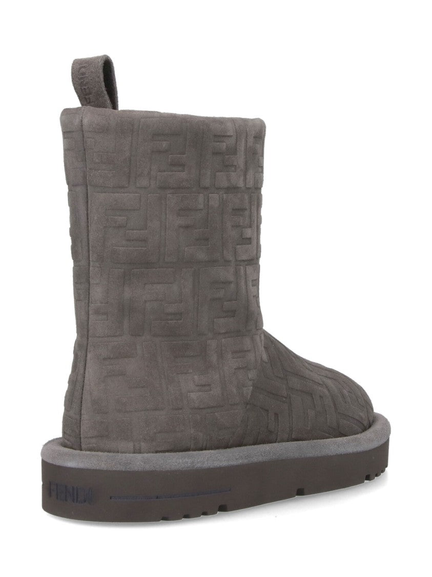 Fendi Ankle-High Boots With Streamlined Silhouette And Sturdy Sole