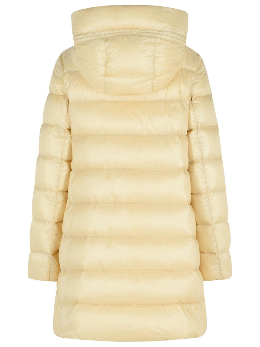 Moncler Suyenne' Ivory Polyamide Coat