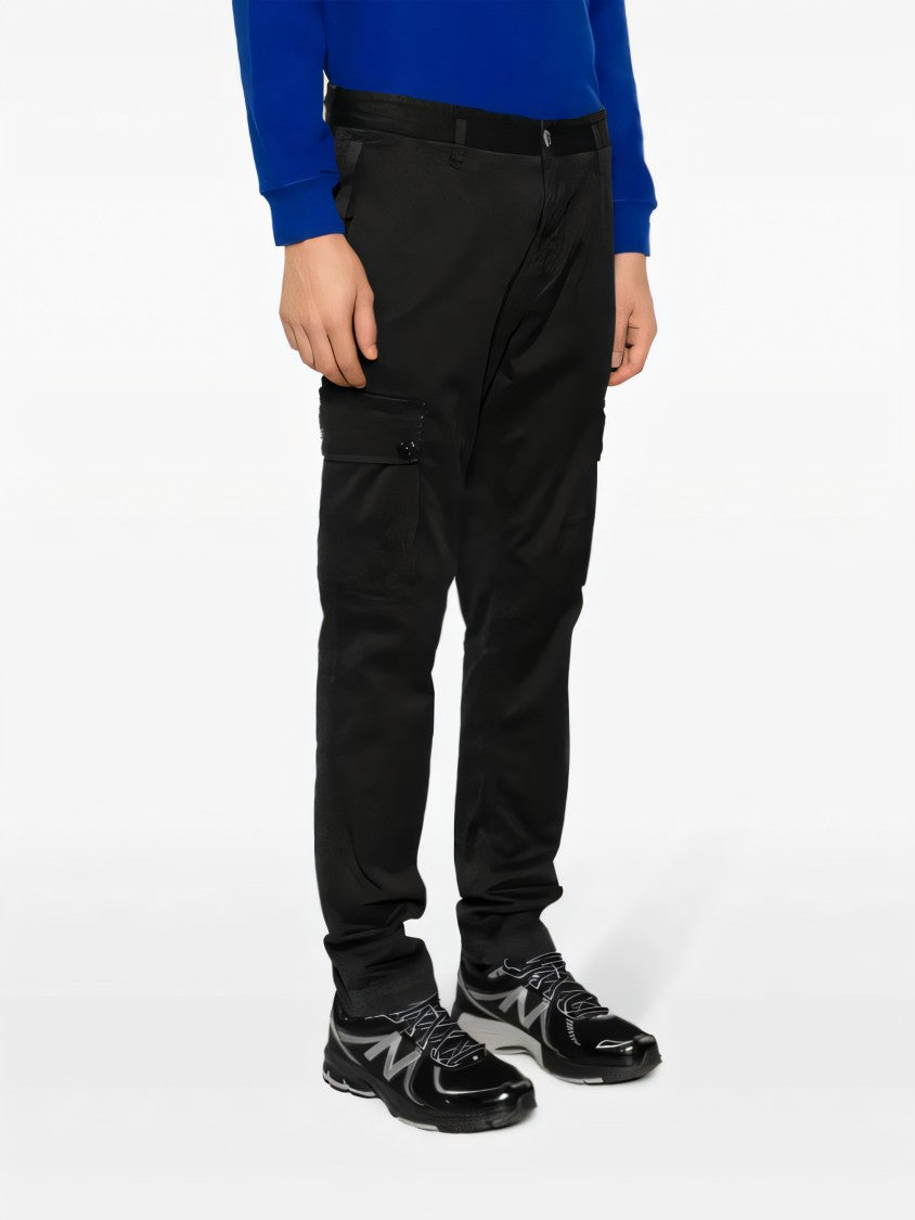 Stone Island Cargo-Style Straight Pants With Utility Pockets