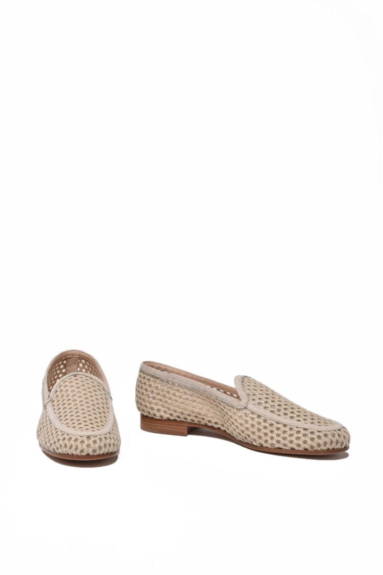 Fabiana Filippi Rope Moccasin Suede - Beige