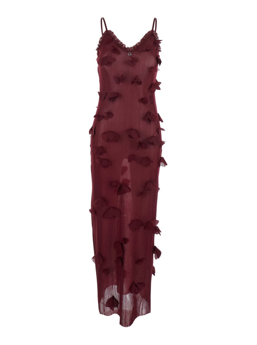 Coperni Butterfly Appliqué Evening Dress