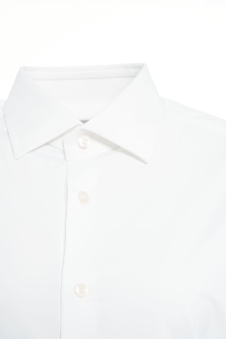 Gender Tailored White Shirt With Collar