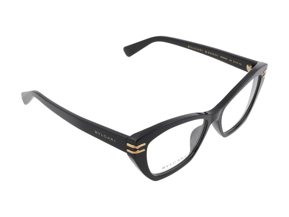 Bulgari Bold Angular Frame Cat-Eye Eyeglasses