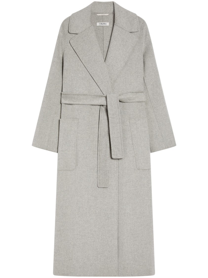 Max Mara Long Tailored Coat With Belted Waist