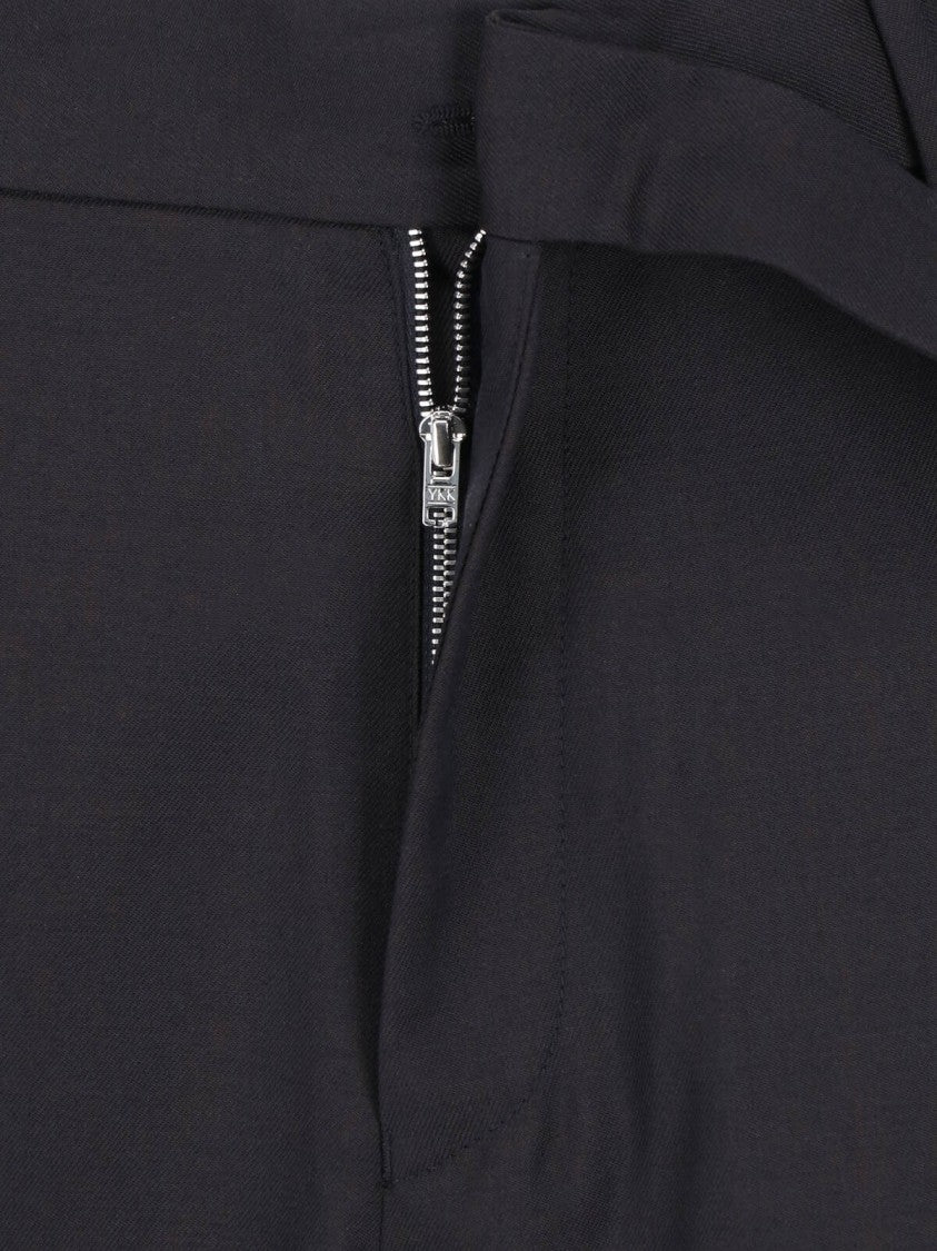 Sibel Saral Black Darkin Tailored Straight-Leg Virgin Wool Pants