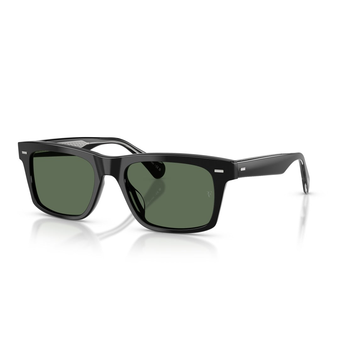 Oliver Peoples 0Ov5596su Bold Rectangular Frame Sunglasses With Dark Green Lenses