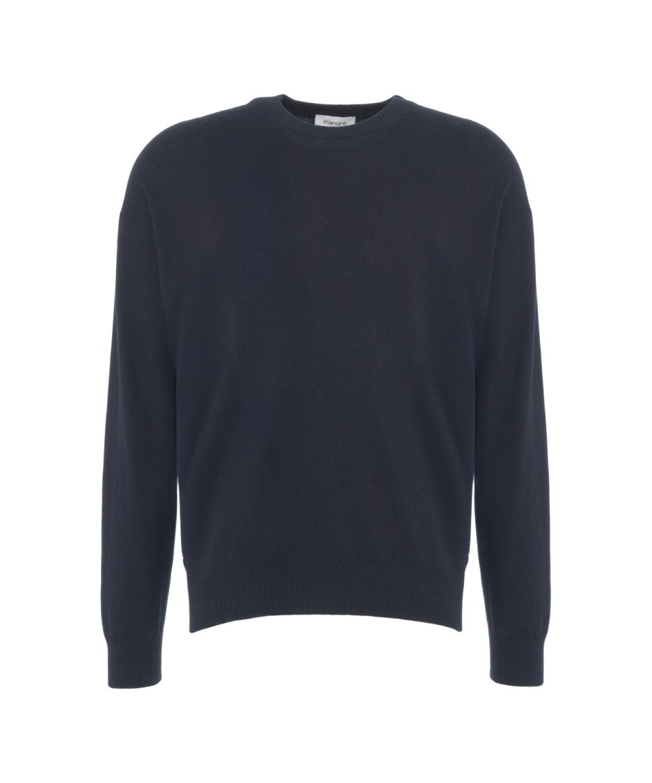 Kangra Wool-Blend Sweater With Round Neck And Silhouette