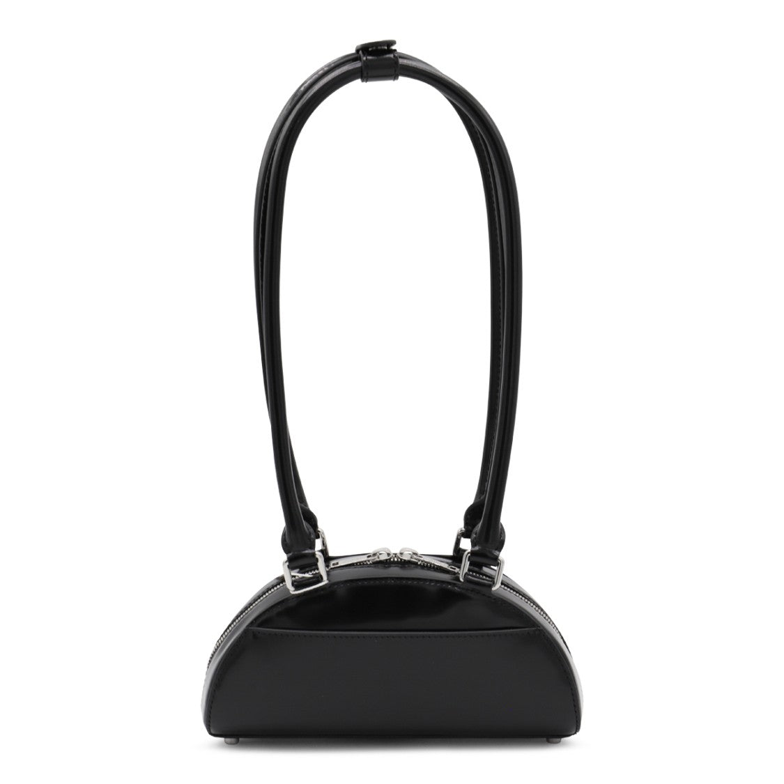 Self-Portrait Black Leather Mini Top Handle Bag